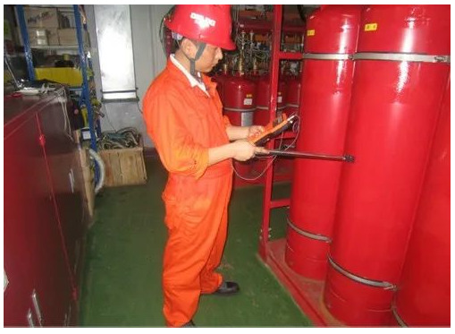 氣體滅火系統液面檢測——便攜式超聲波鋼瓶液位計（液位指示器）